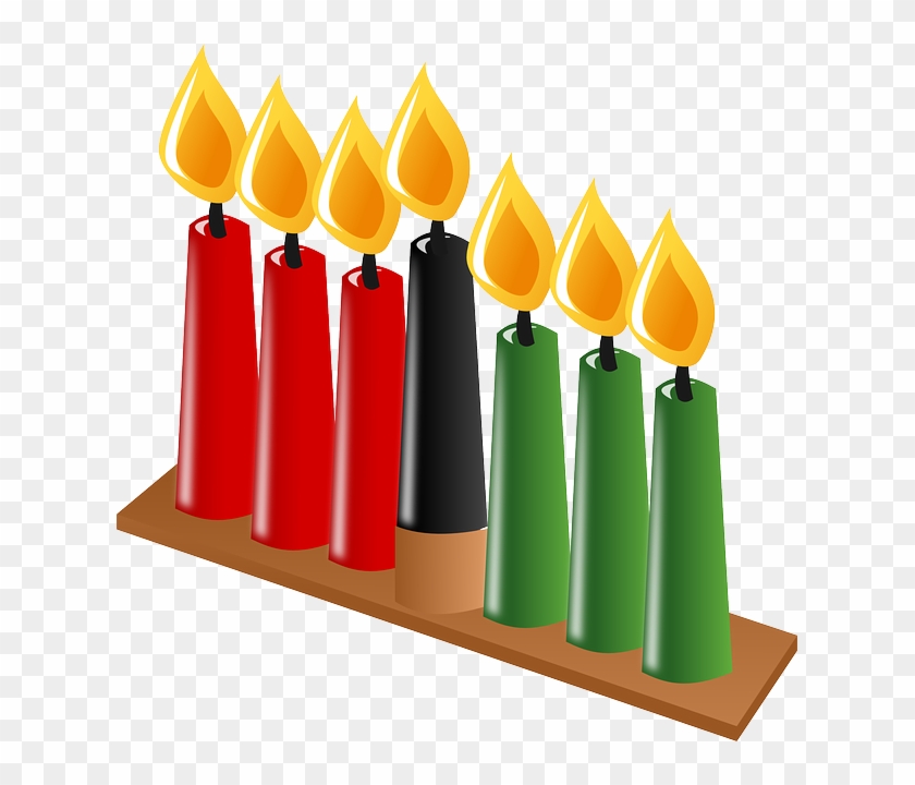 Candlelight Candles, Light, Wax Candles, Flame, Candlelight - Kwanzaa Clip Art #176889