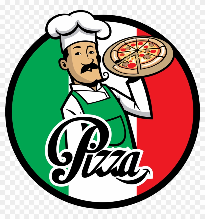 Pizza Delivery Italian Cuisine Chef - Italian Pizza Chef Logo #176964