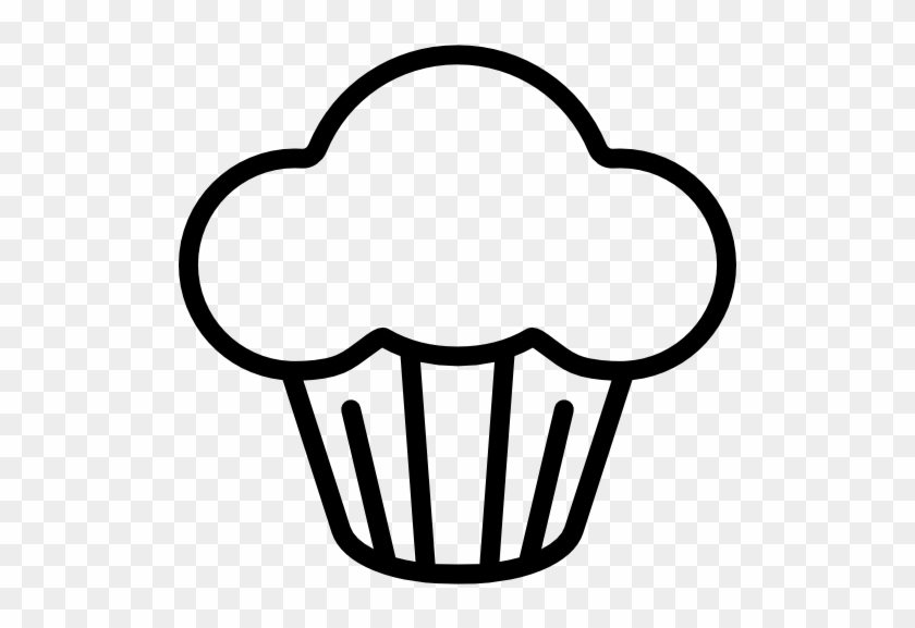 Dessert - Outline Image Of Muffin #177042