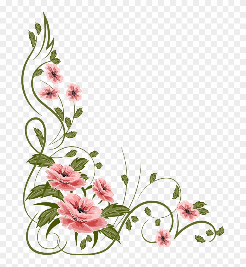 Flowers, Painting Illoustrator, Png File - Vintage Flower Vector Png #177049