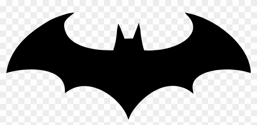Dark Black Batman Symbol Tattoo On Chest - Logo Batman Arkham Origins #177097