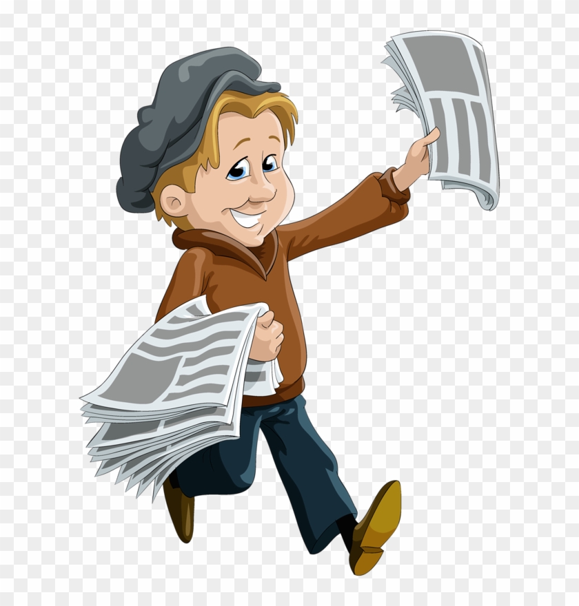 Grafiken - Newspaper Delivery Boy Clipart #177096