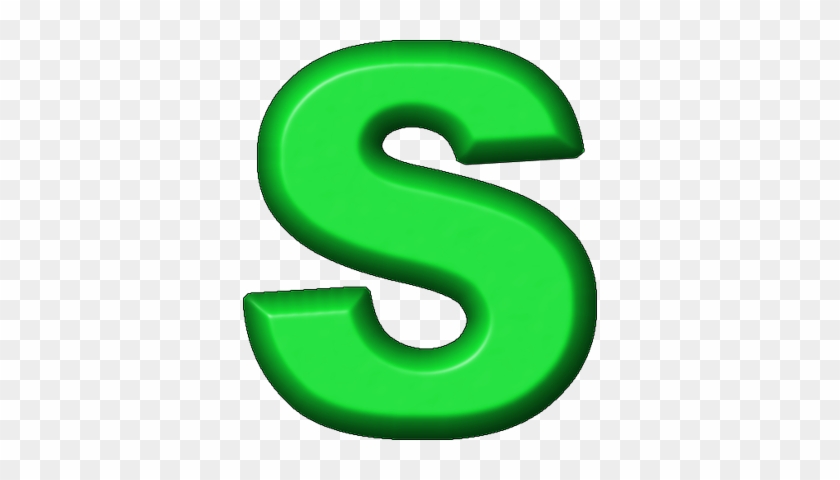 Letter S In Green #177126