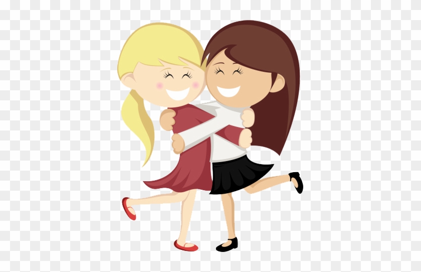 Explore Free Vector Art, Free Vector Images And More - Best Friends Hugging  Animated - Free Transparent PNG Clipart Images Download