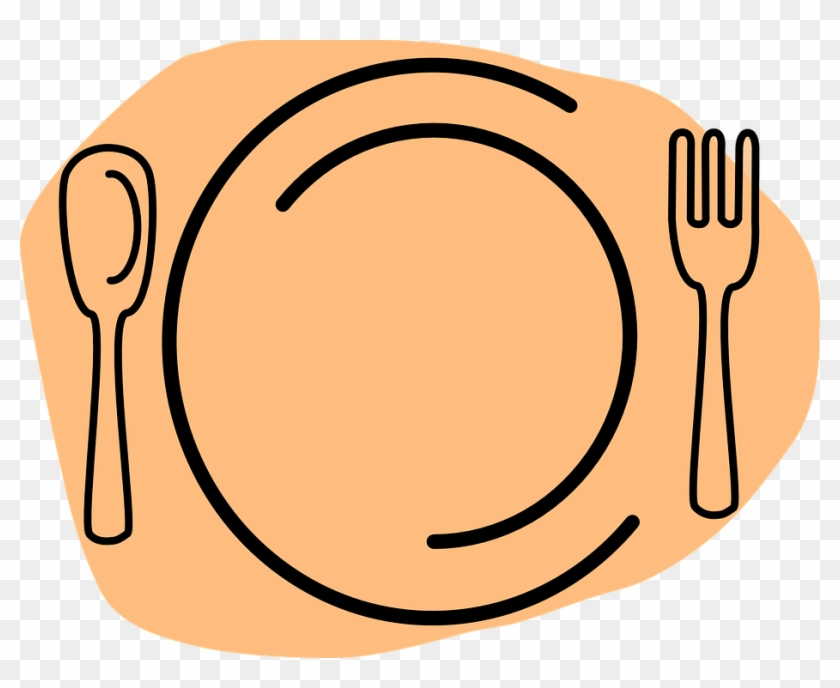 Plate Clipart Restaurant - Spoon And Fork #177164