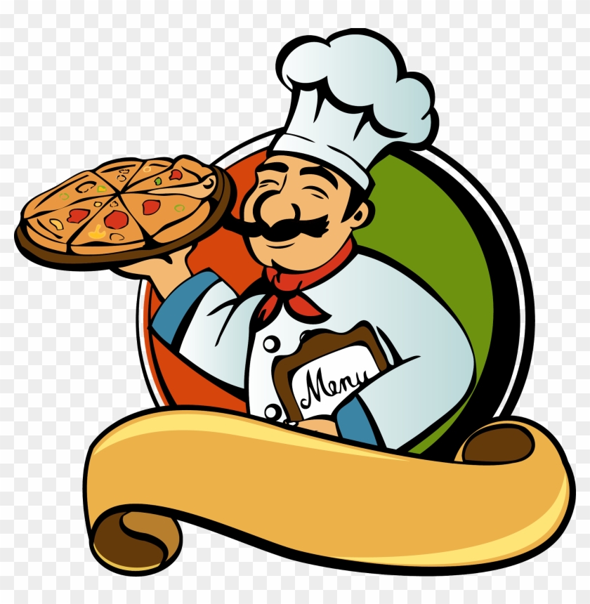 Pizza Italian Cuisine Cooking Chef Clip Art - Cooking Man Vector #177196