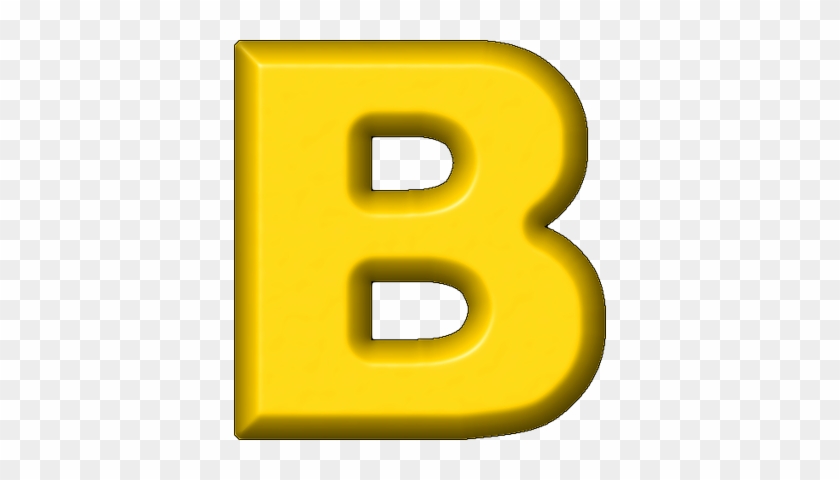 Letter B Png - Yellow B #177214