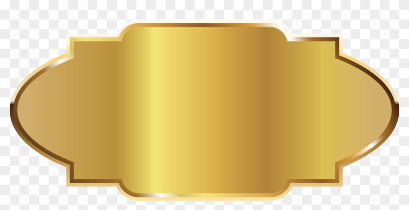 Gold Label Border Clip Art Transparent Background - Label Template Gold #177241