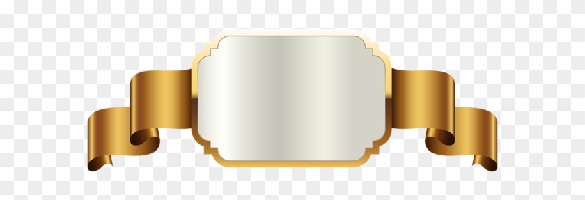 Gold Label Template Transparent Png Clip Art Image - Golden Label Png #177242