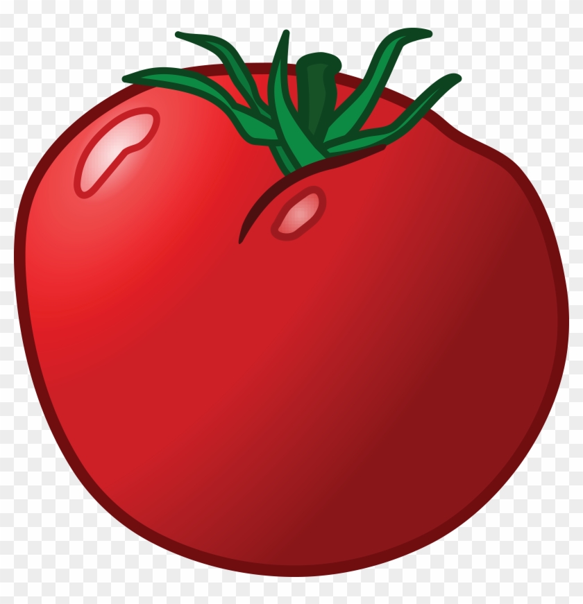 Free Clipart Of A Tomato - Grafico De Alimentos De Color Rojo #177254