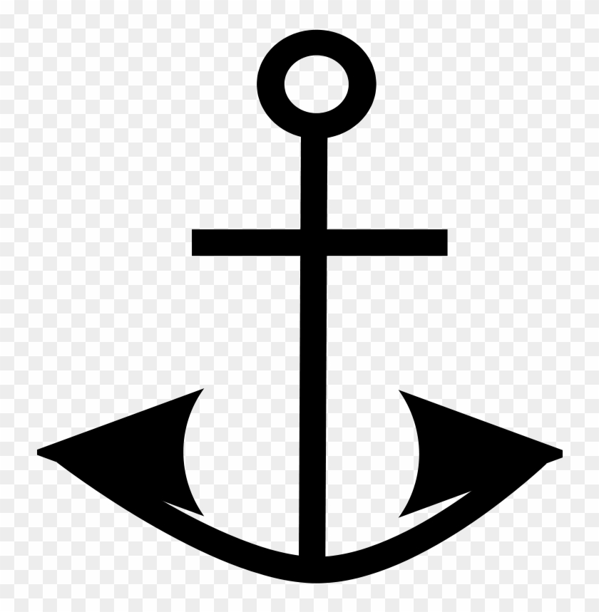 Free Anchor - Pirate Anchor Black And White #177335