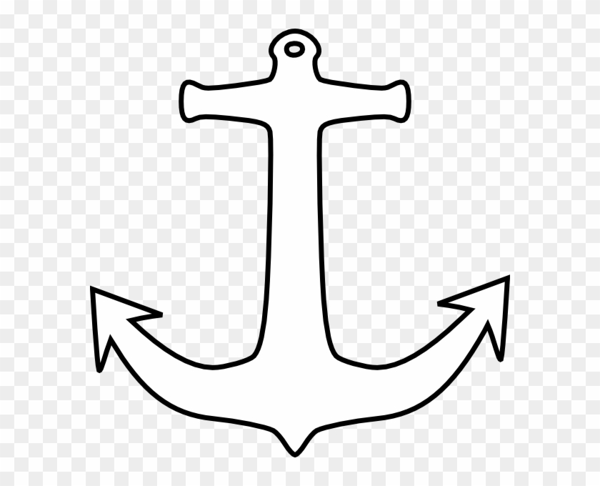 Anchor Outline Clip Art At Clker - Outline Picture Of Anchor #177350