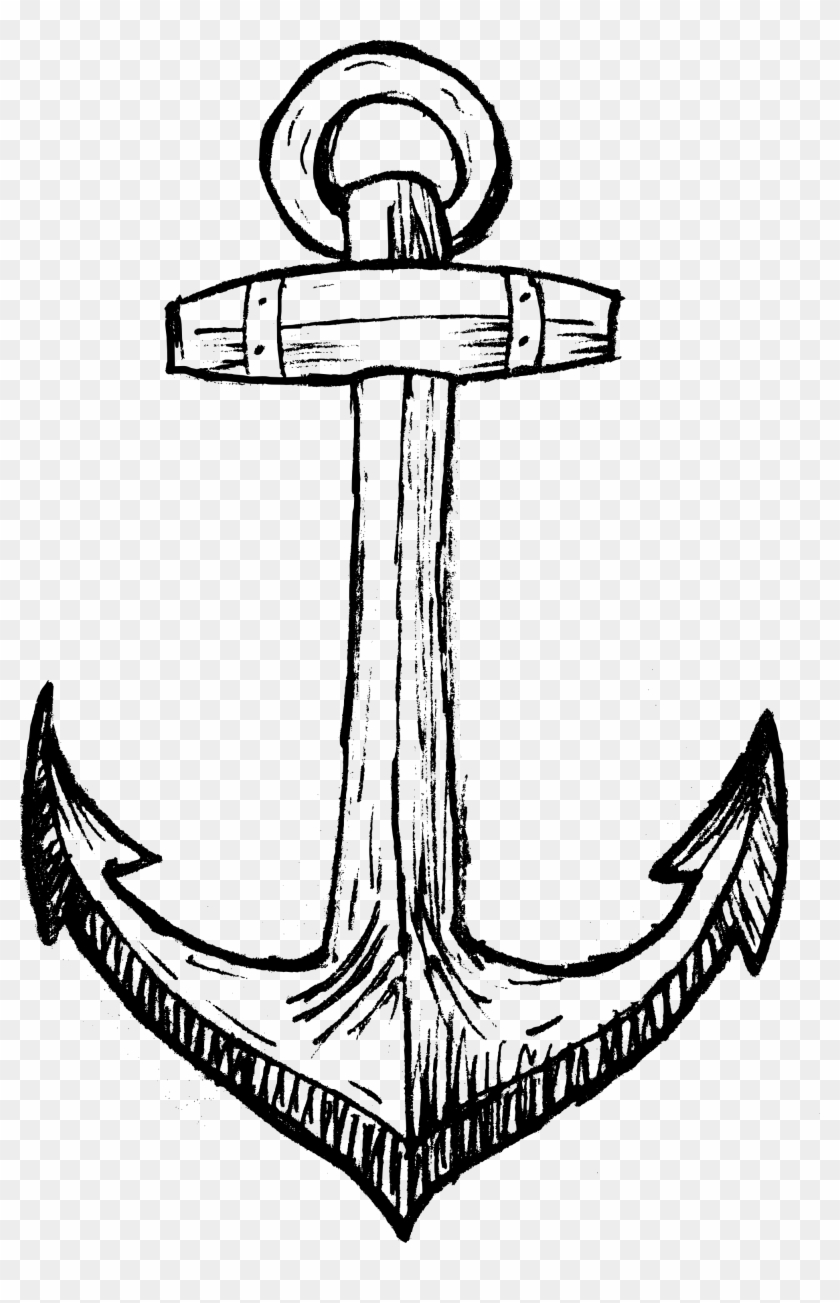 Free Download - Anchor Drawing Png #177352