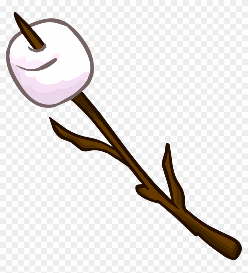 Marshmallow Clip Art - Marshmallow On A Stick Clipart #177363