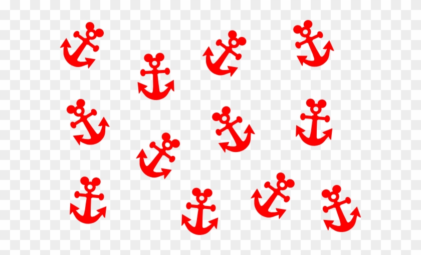 Red Anchor Clipart - Red Anchor Clip Art #177384