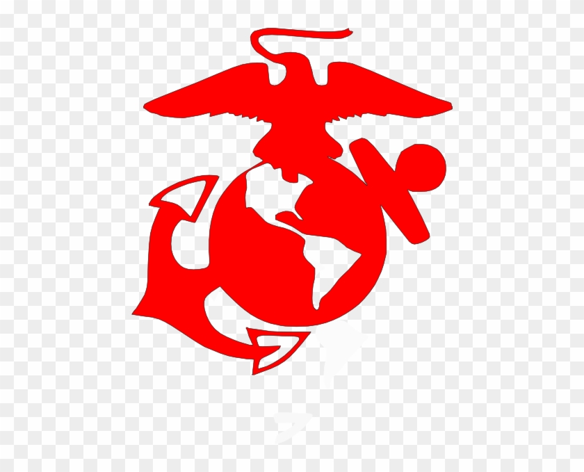 Usmc Red Clip Art At Clkercom Vector Online Royalty - Marine Corps Emblem Clip Art #177403