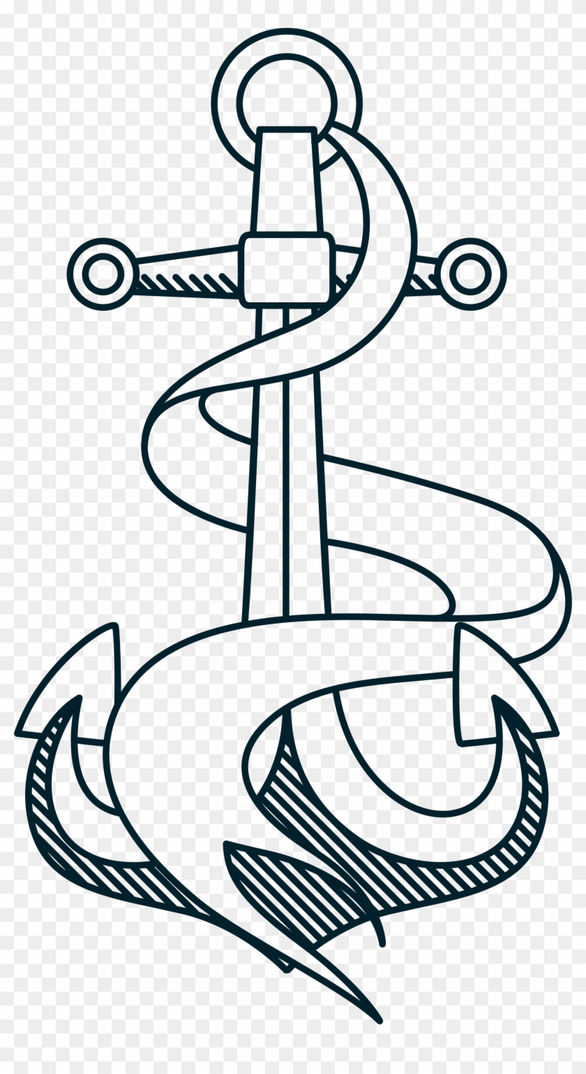 Anchor Rope Clip Art - Drawing #177435