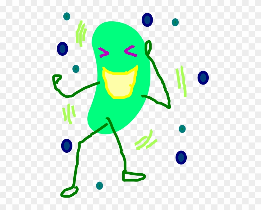 Green Jelly Bean Laugh Clip Art At Clker - Laughing Jelly Bean #177550