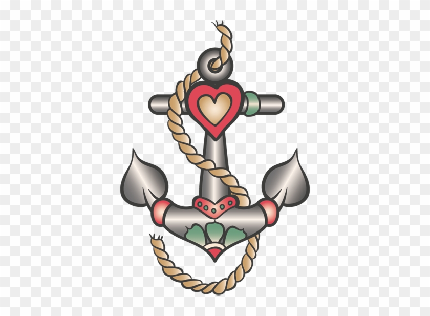 Wall Colour - Anchor Tattoo Png #177555