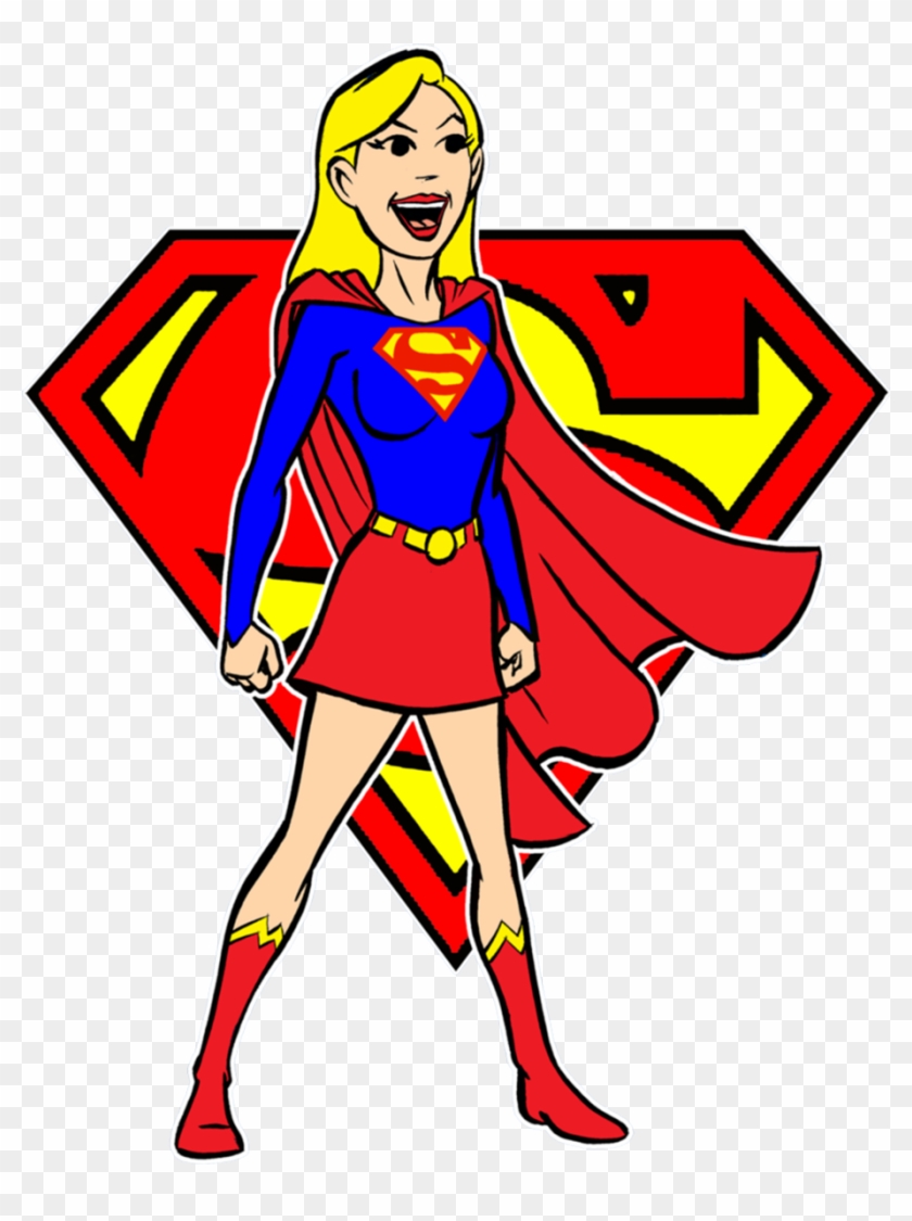 3017 Supergirl Clip Art , Height 8 Cm, Decal Sticker - Superman Logo #177573