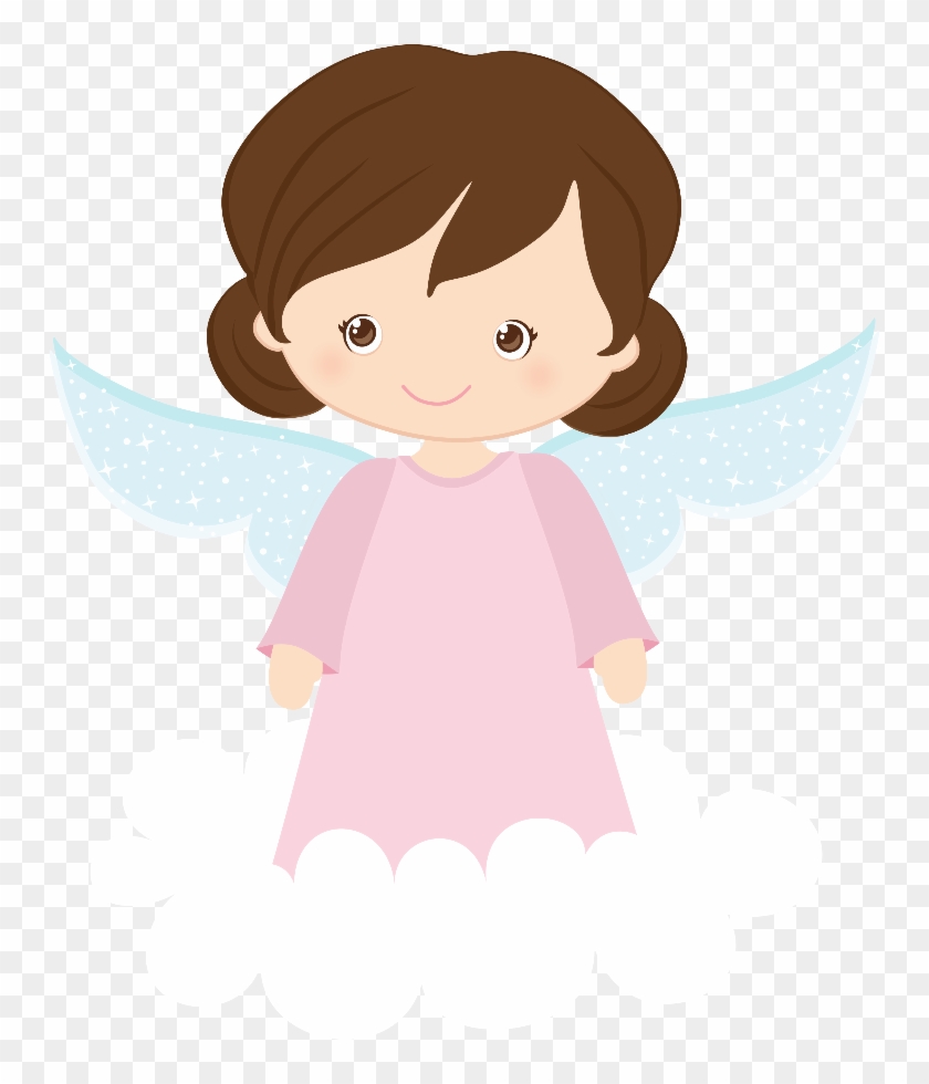 Girl Angel Cliparts - Desenho Anjinho Menina #177640