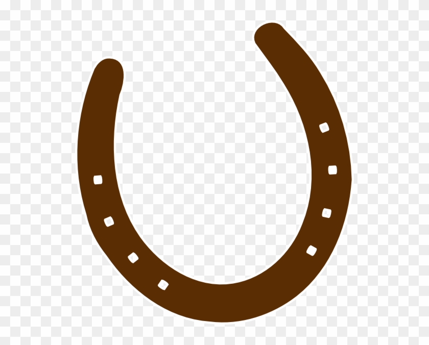Western Clipart Rope - Brown Horseshoe Clipart #177697