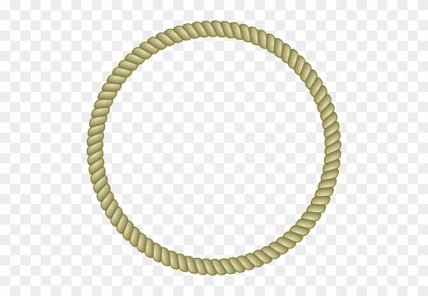 Vector Illustration Of A Round Rope Border - Trio Of Towns Marlena #177699