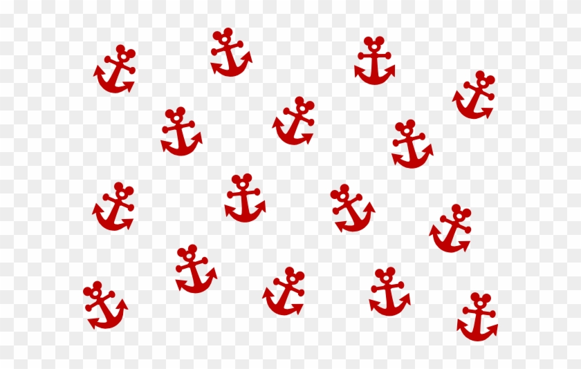 Red Navy Anchor Clip Art #177803