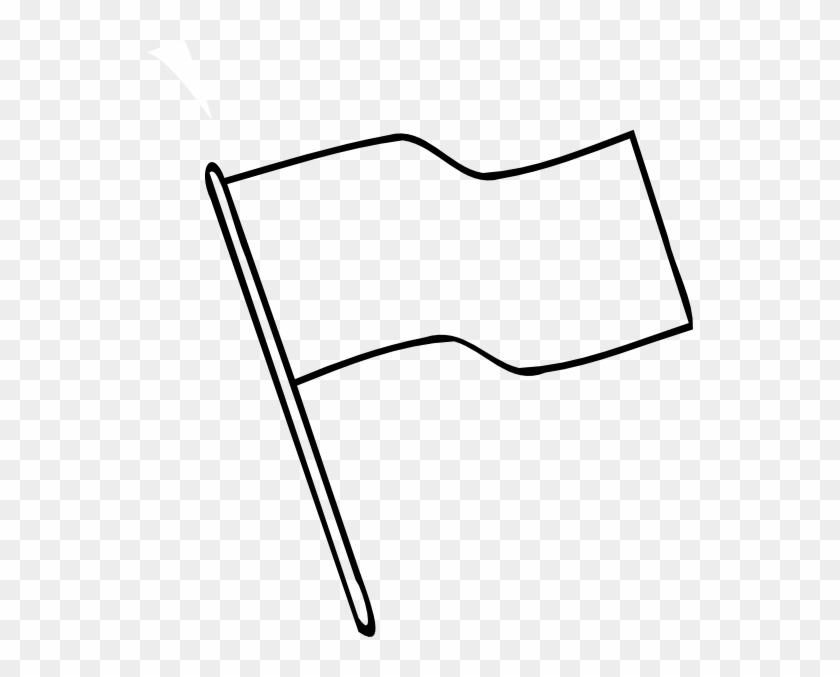 Flag Outline Clip Art At Clker - Color Guard Flag Clipart #177854