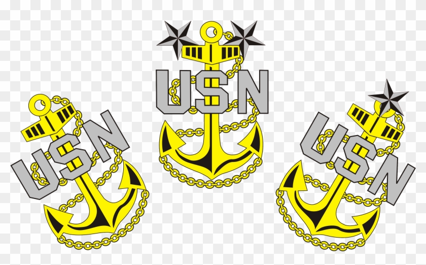 Navy Chief Anchor Clipart - Navy Chief Fouled Anchor #177860