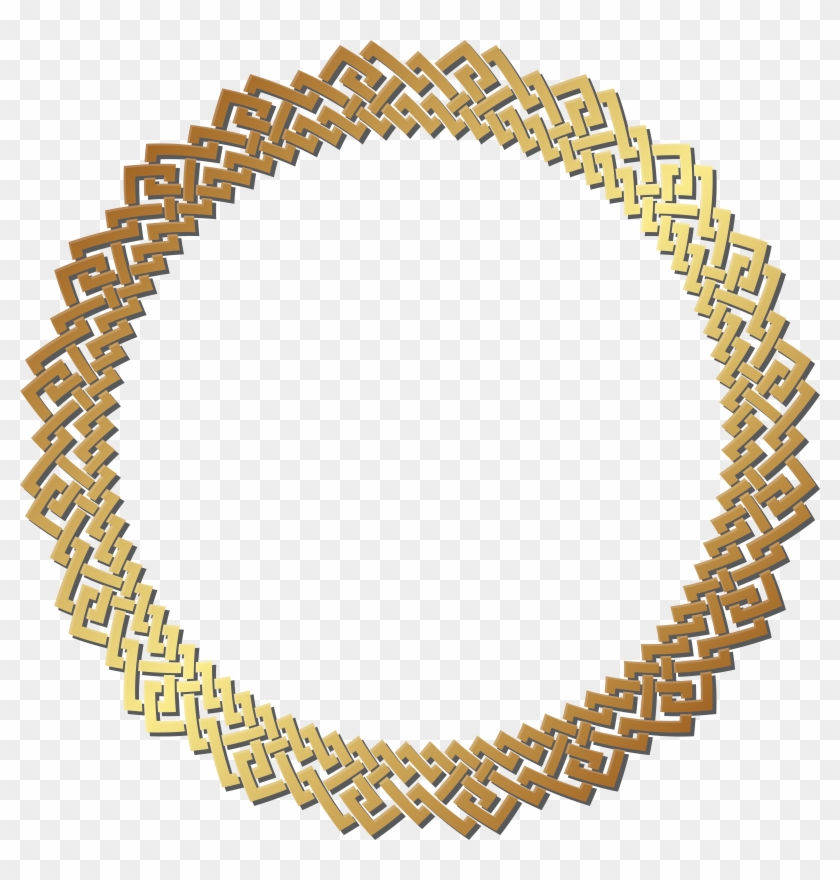 Round Golden Border Frame Transparent Png Clip Artu200b - Round Golden Border Frame Transparent Png Clip Artu200b #177882