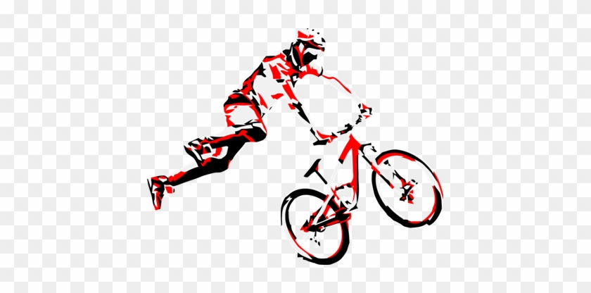 Dirt Bike Rider Drawing Images Pictures - Mountain Bike Stencil #177902