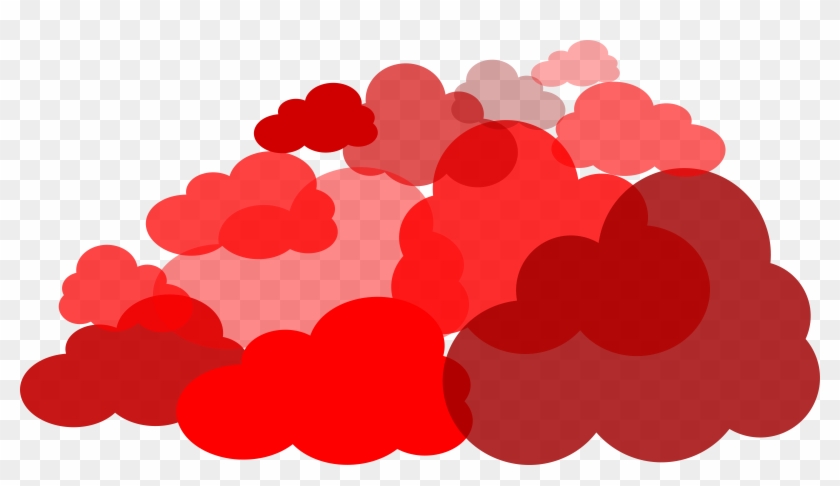 Clipart - Red Clouds Clipart #177966