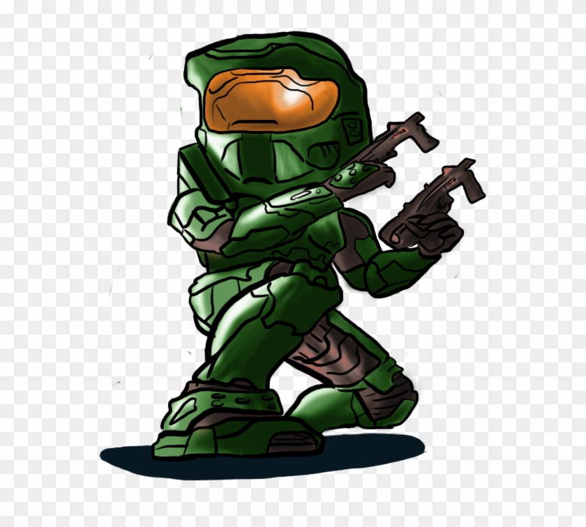 Chibi Master Chief Cartoon Clipart - Cartoon #177980