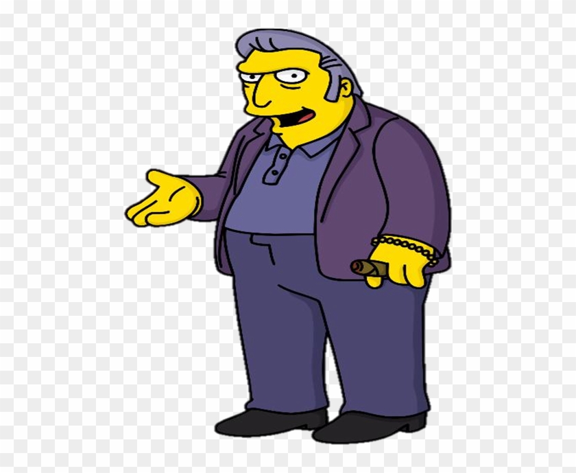 Fat Tony, The Town's Chief Gangster Who Has A Group - Big Tony The Simpsons #178059