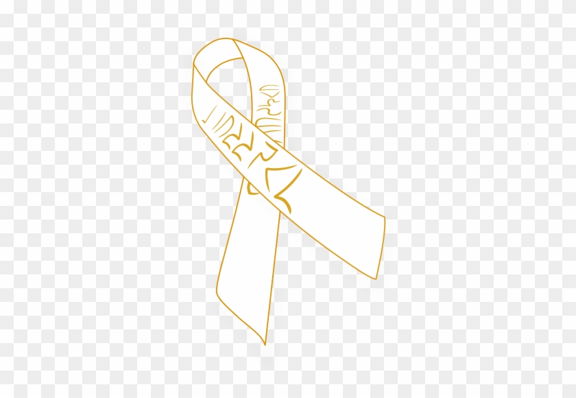 White Ribbon - Ovarian Cancer Ribbon With Black Background #178208