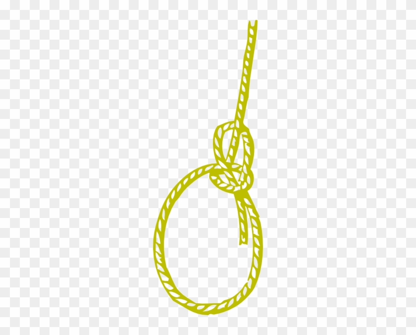 Rope Knot End Clip Art At Clker - Yellow Rope Transparent #178214