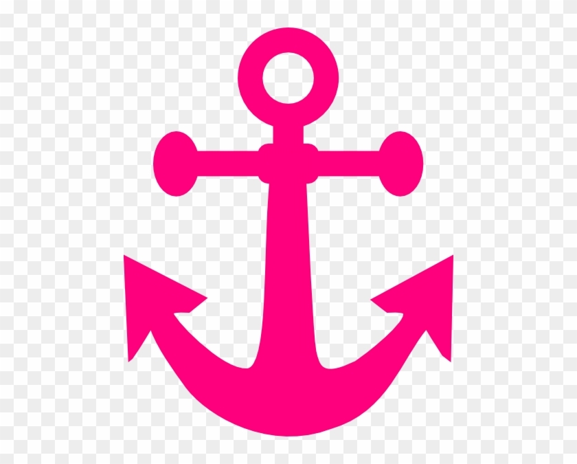 Hot Pink Anchor Clip Art At Clker - Pink Anchor Clip Art #178248