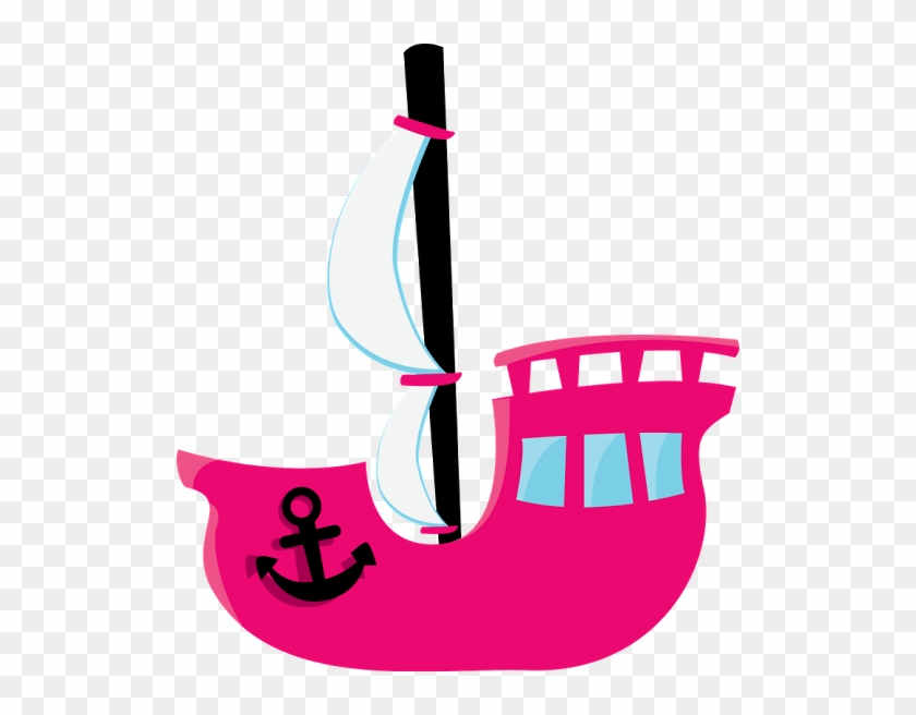 Pink Clipart Pirate Ship - Pink Pirate Ship Clipart #178251