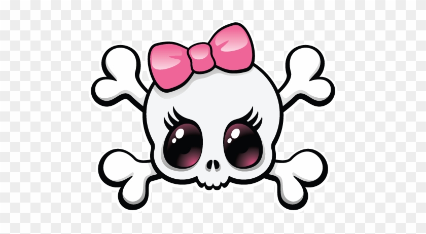 Girly Clip Art - Girly Skull And Crossbones #178254