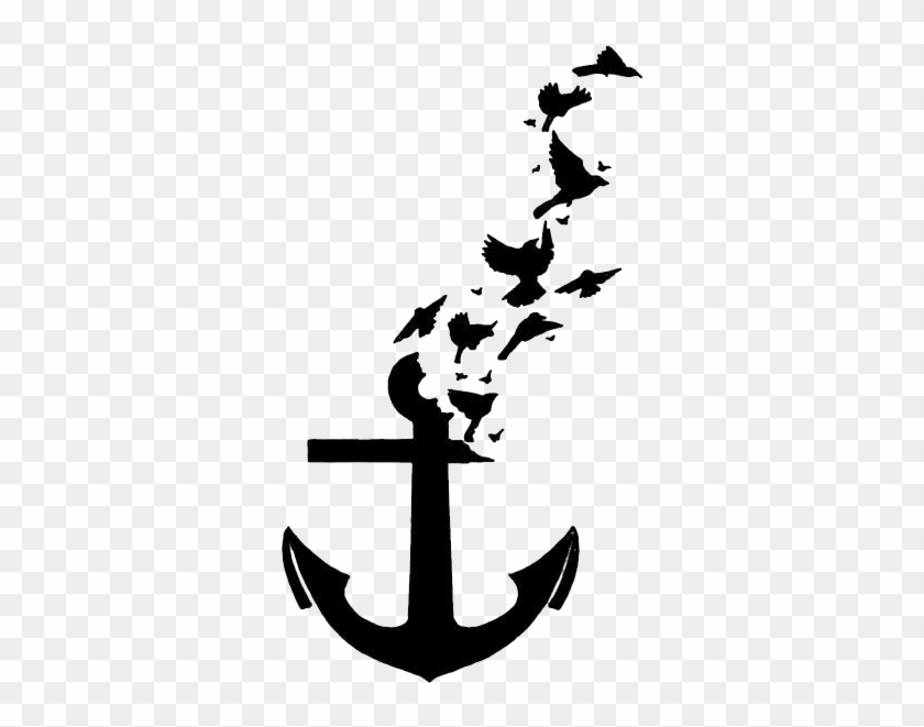 Anchor - Anchor Tattoo With Birds #178291