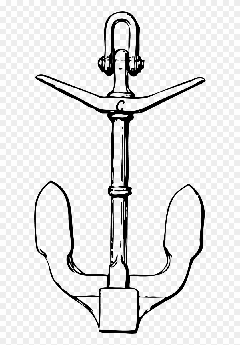 Anchor Line Art - Anchor Line Art #178297