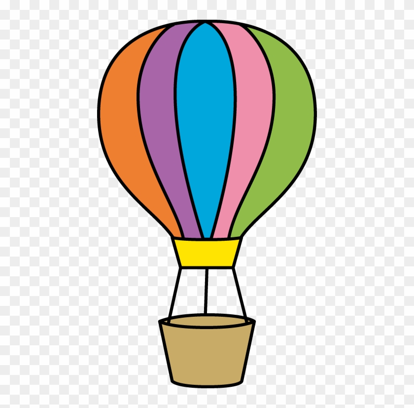Colorful Hot Air Balloon - Clip Art Hot Air Balloon #178310