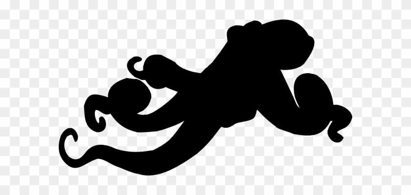 Shadow Clipart Octopus - Octopus Silhouette Png #178346