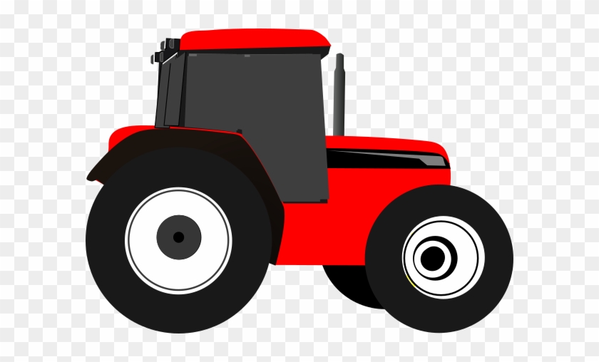 Red Tractor Clip Art #178352