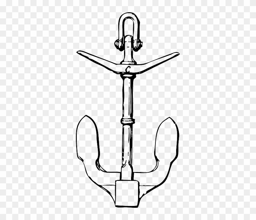 Outline, Anchor, Ship, Boat - Outline, Anchor, Ship, Boat #178393