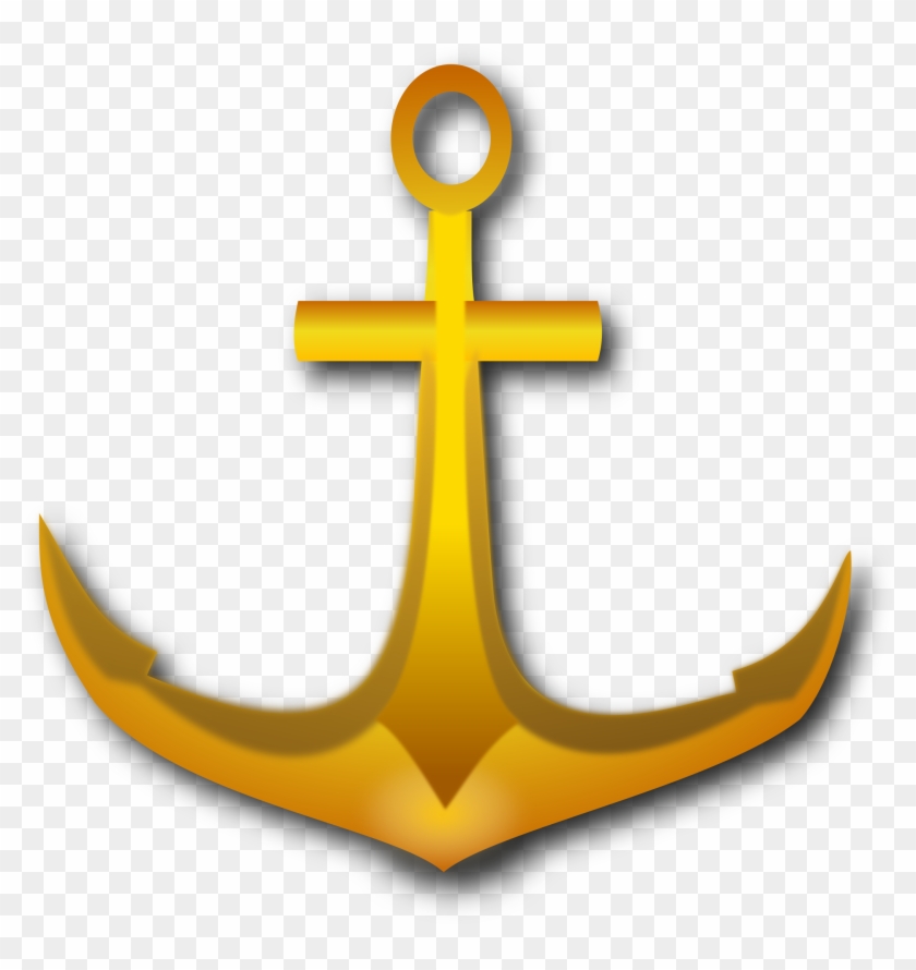 Big Image - Golden Anchor Png #178402