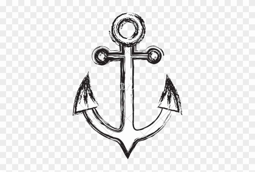 Drawn Anchor Navy Logo - Navy Icon #178414