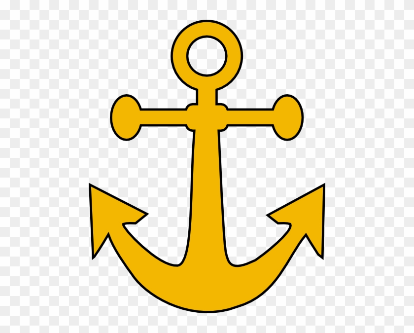 Tan Anchor Clip Art - Yellow Anchor Clipart #178428