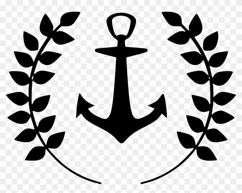 Anchor Laurels Sailor Marine Tattoo Comments - Anchor Clipart Transparent Background #178454